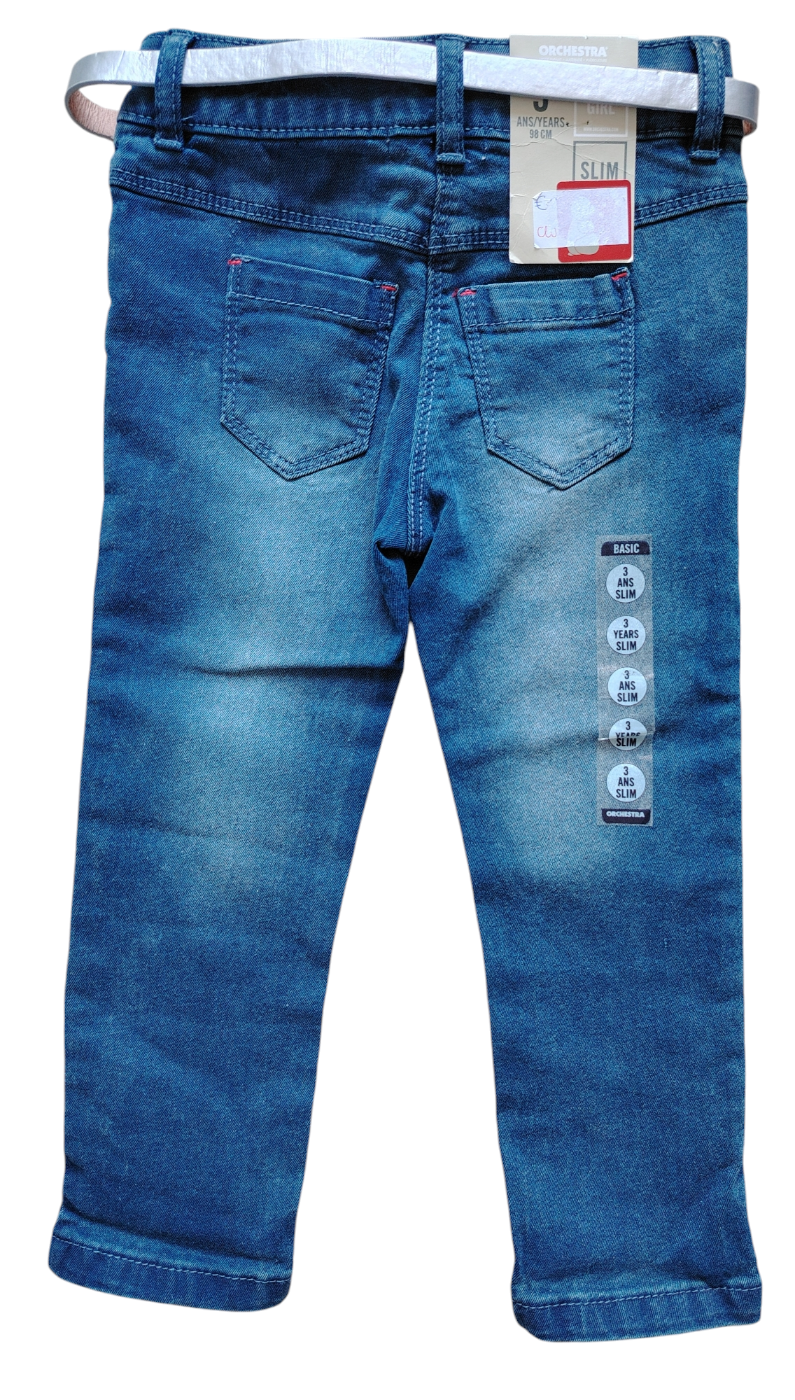 Pantalon jean orchestra fille.    (3 ans)