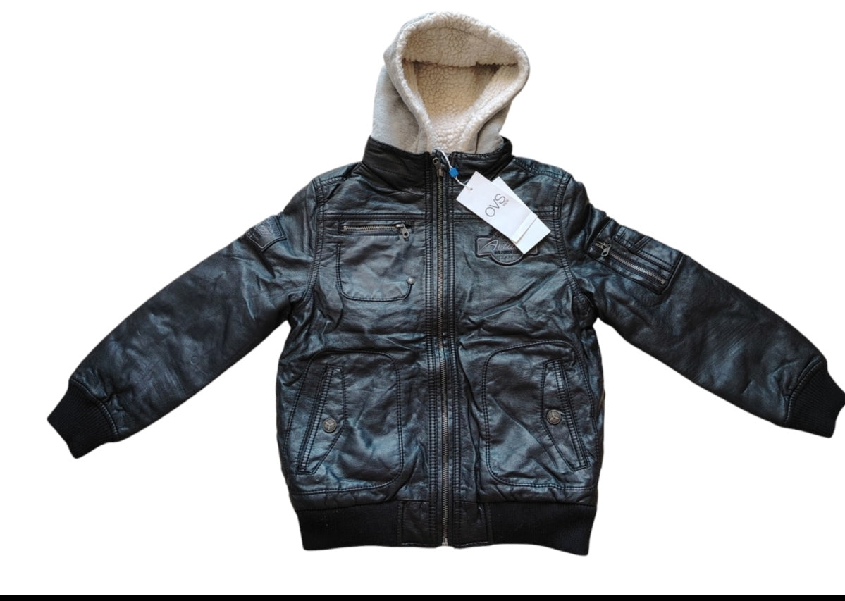 Manteau simili cuir garçon ovs(7-8 ans)