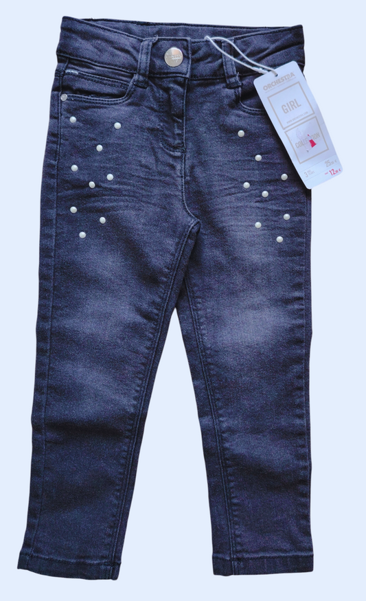 Pantalon jean orchestra fille.   ( 3 ans)