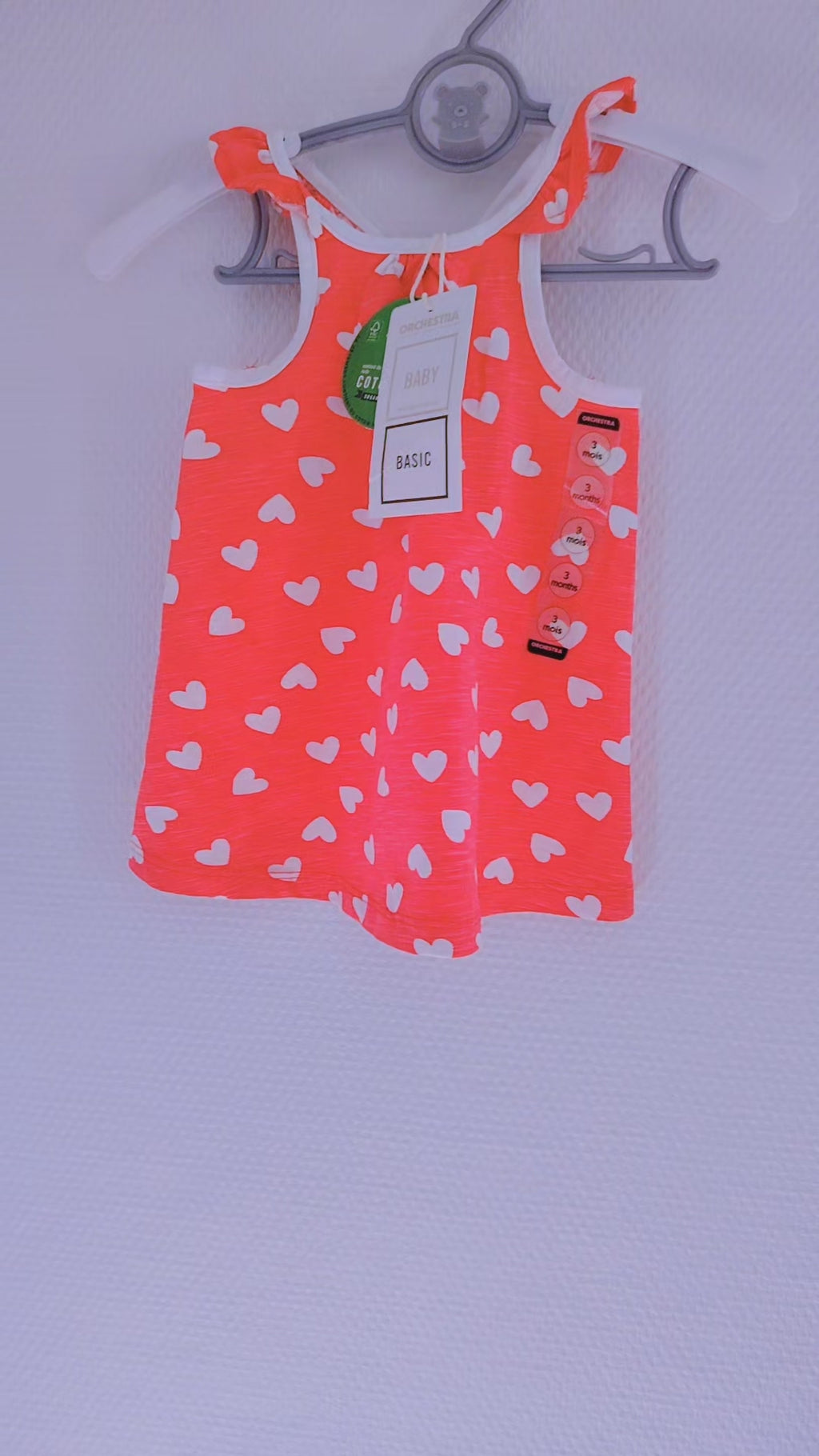 Robe bébé fille 3 mois orchestra destockage neuf