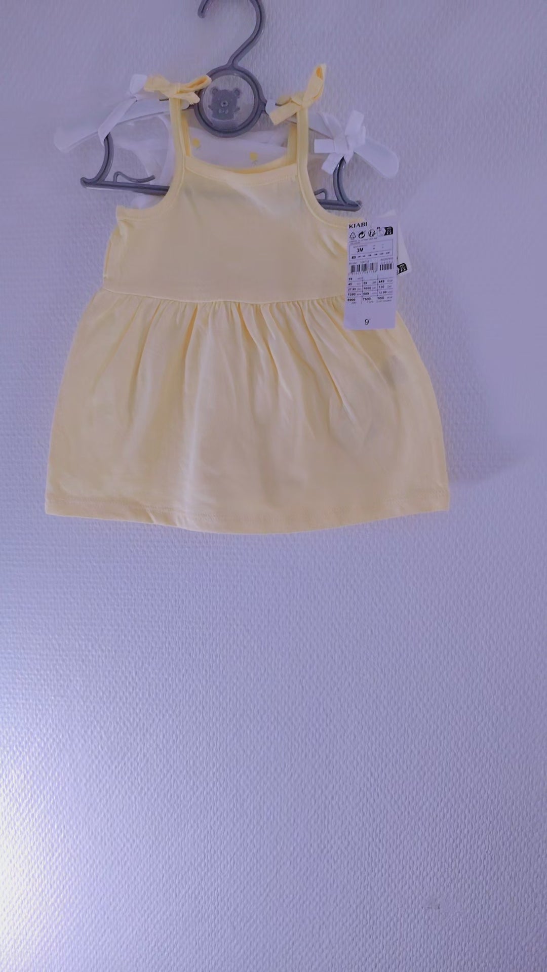 Lot de 2 hauts fille 3 mois destockage neuf Kiabi