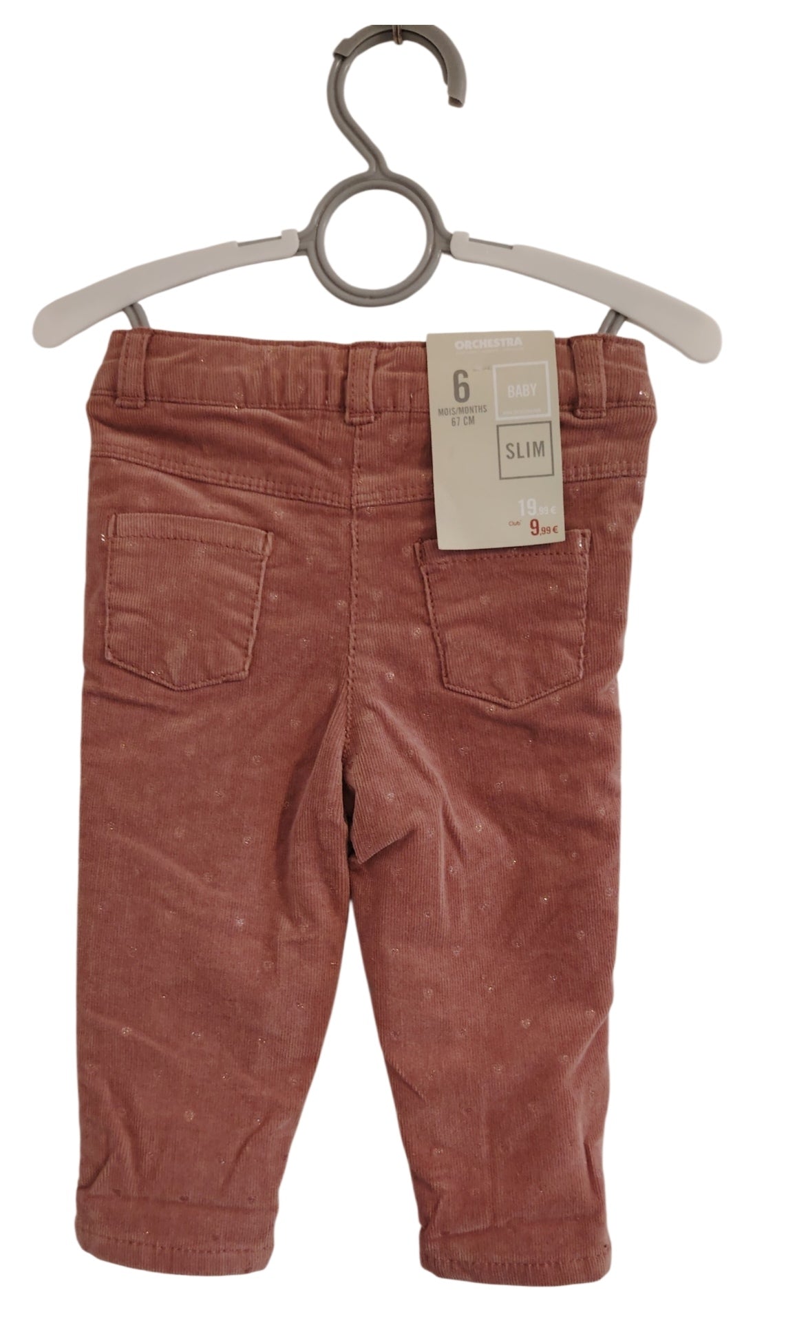 Pantalon velours fille orchestra destockage neuf 6 mois
