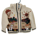 Pull gilet laine fille