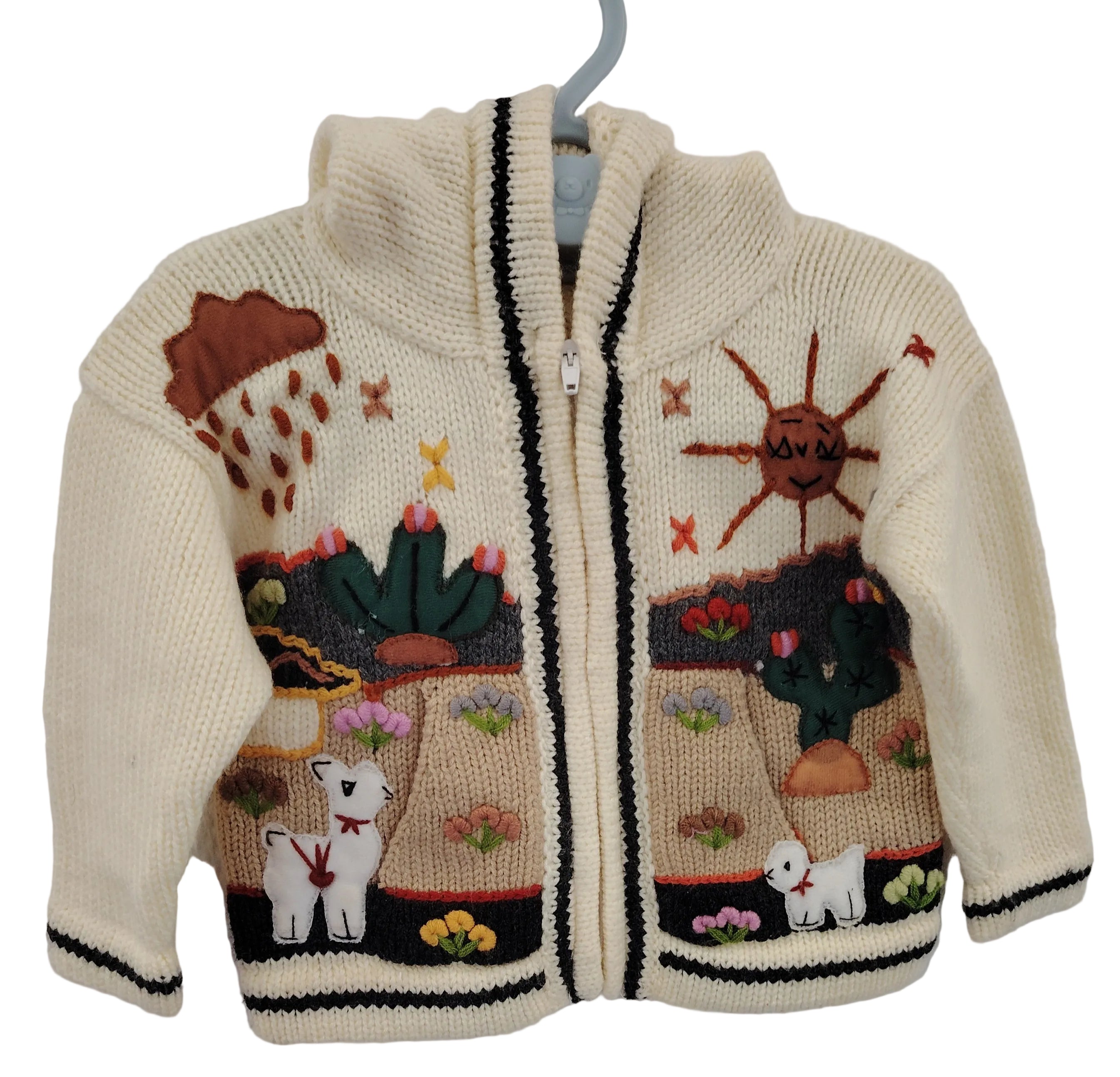 Pull gilet laine fille