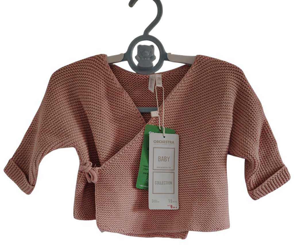 Gilet bébé fille orchestra neuf destockage 3 mois