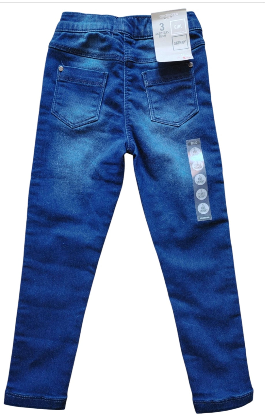 Pantalon jean orchestra fille.    (3 ans)