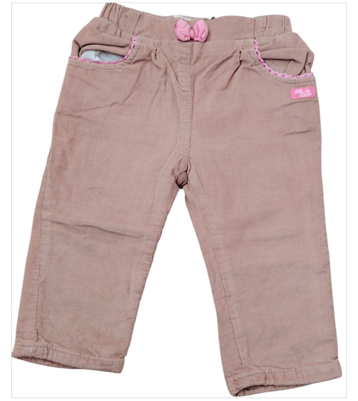 Pantalon velours bébé orchestra 9 mois