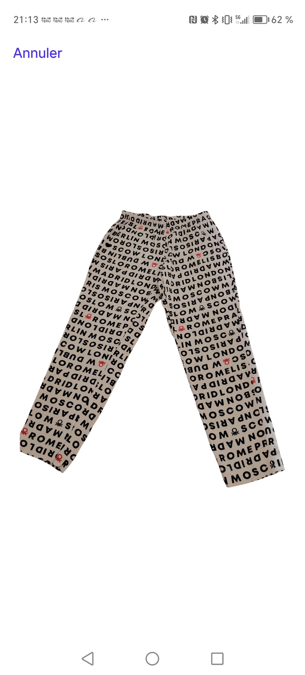 Pantalon jogging fille