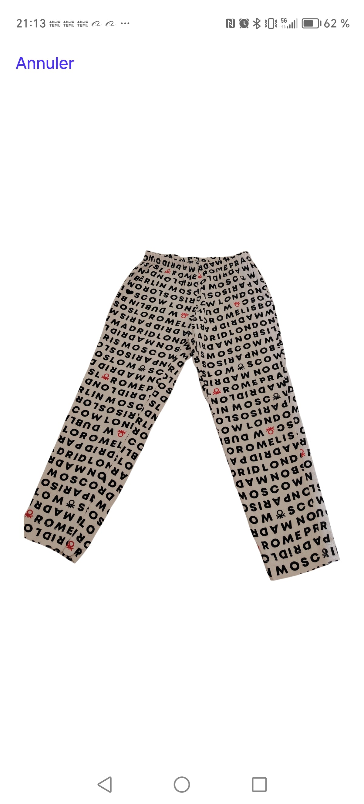 Pantalon jogging fille