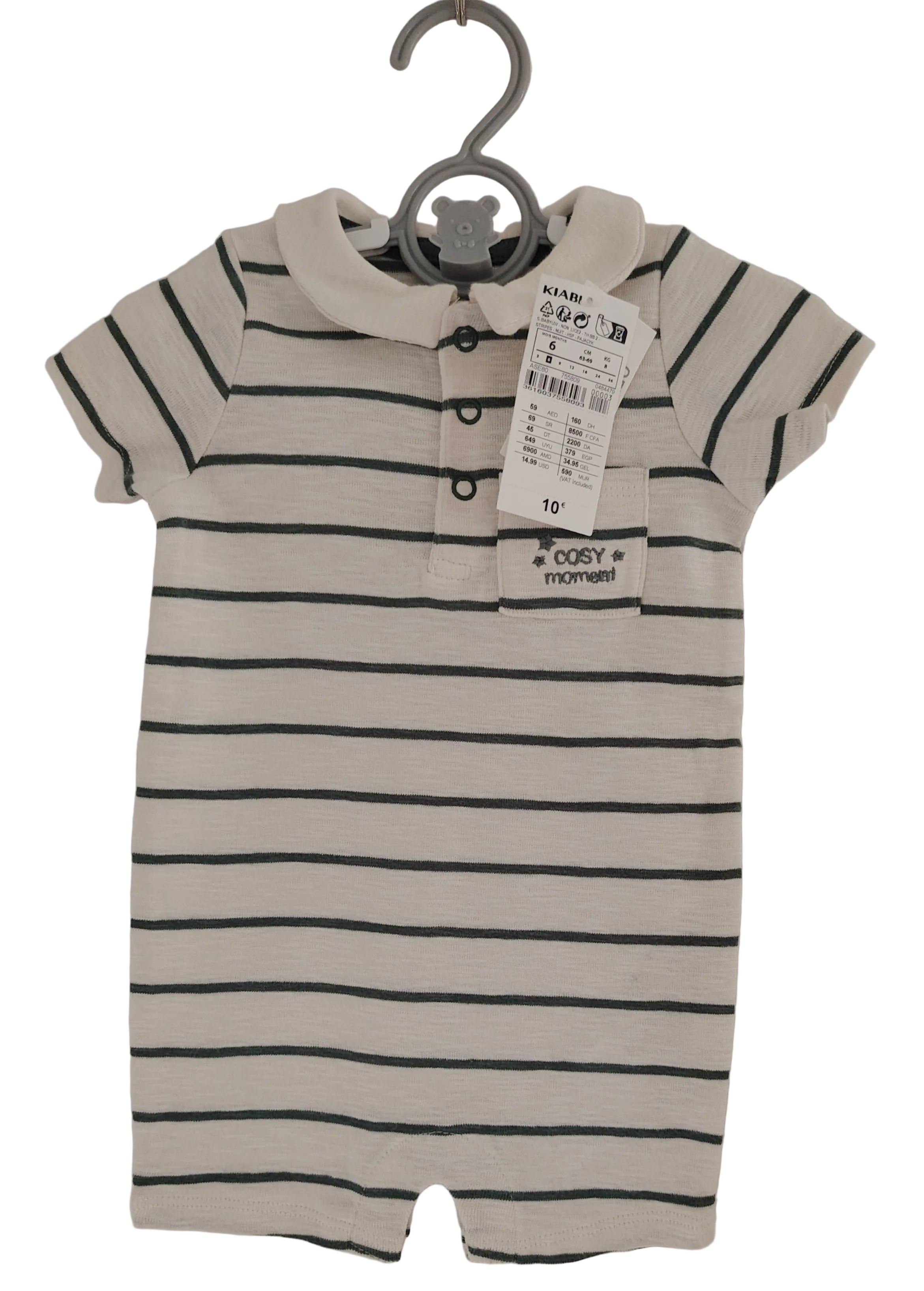 Combi short bébé fille 6 mois Kiabi destockage neuf