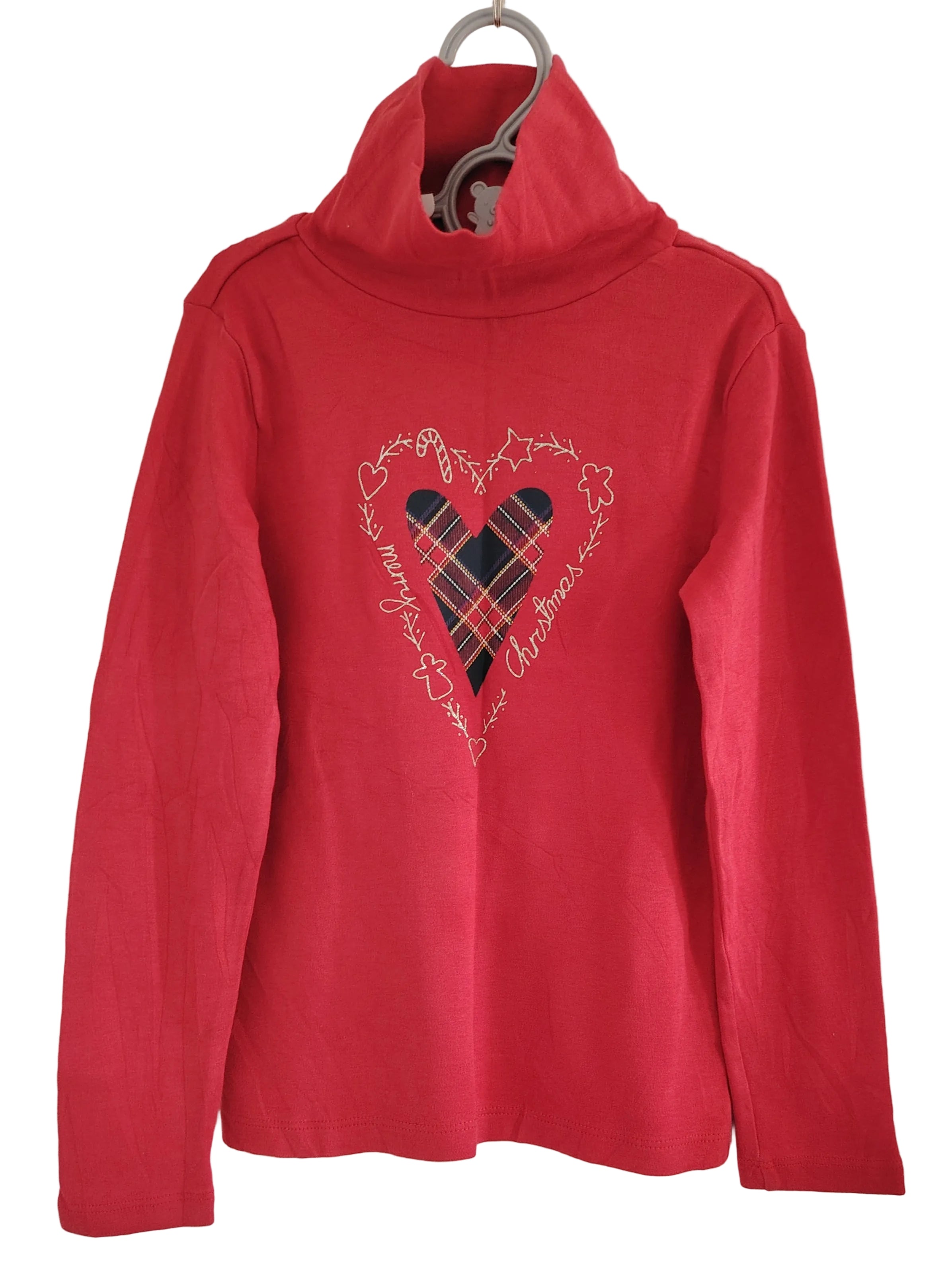 Pull col roulé fille