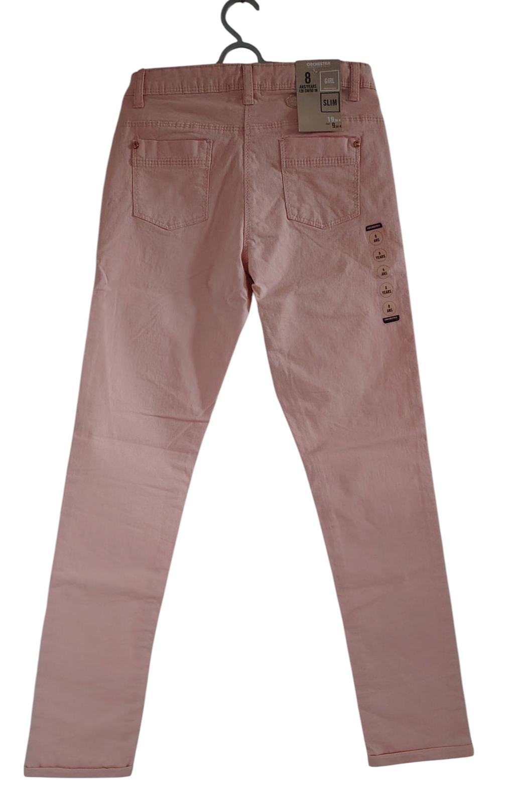 Pantalon jean fille neuf destockage orchestra 8 ans
