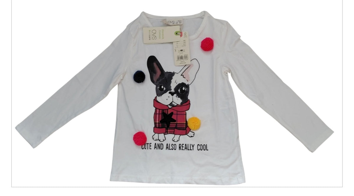 T-shirt manches longues fille OVS (4-5 ans)