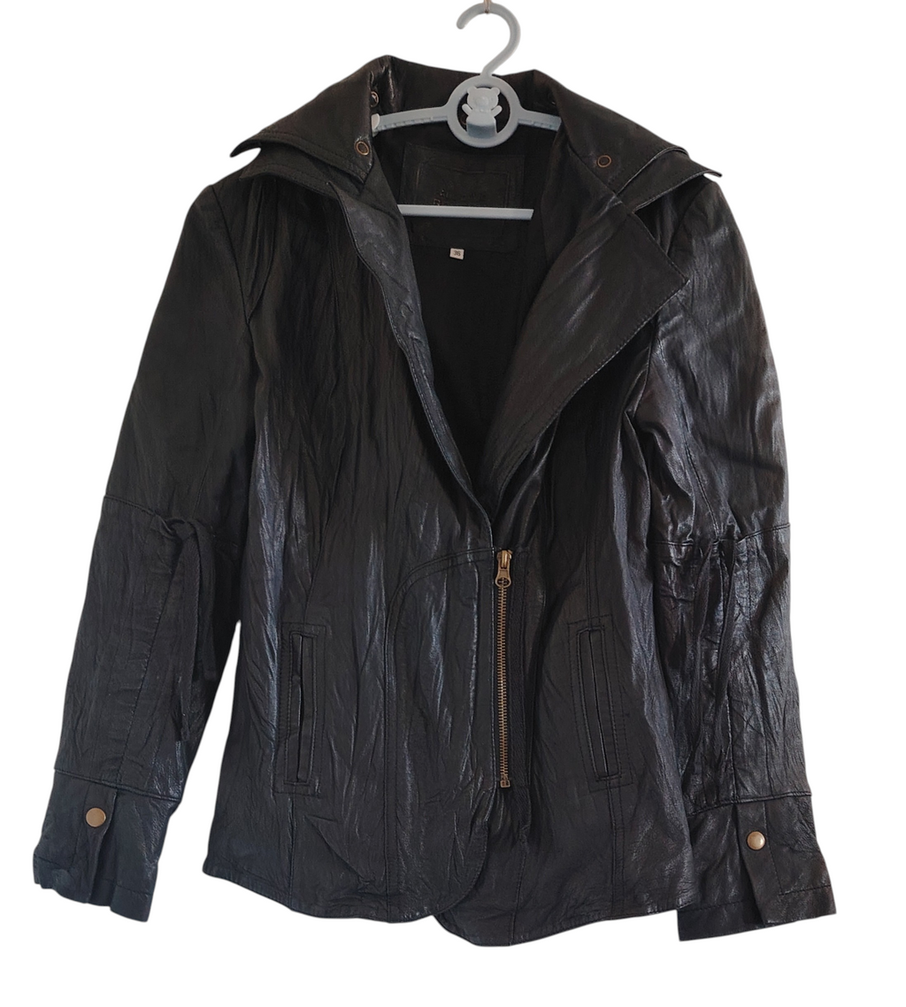 Manteau femme imitation cuir taille 36 occasion