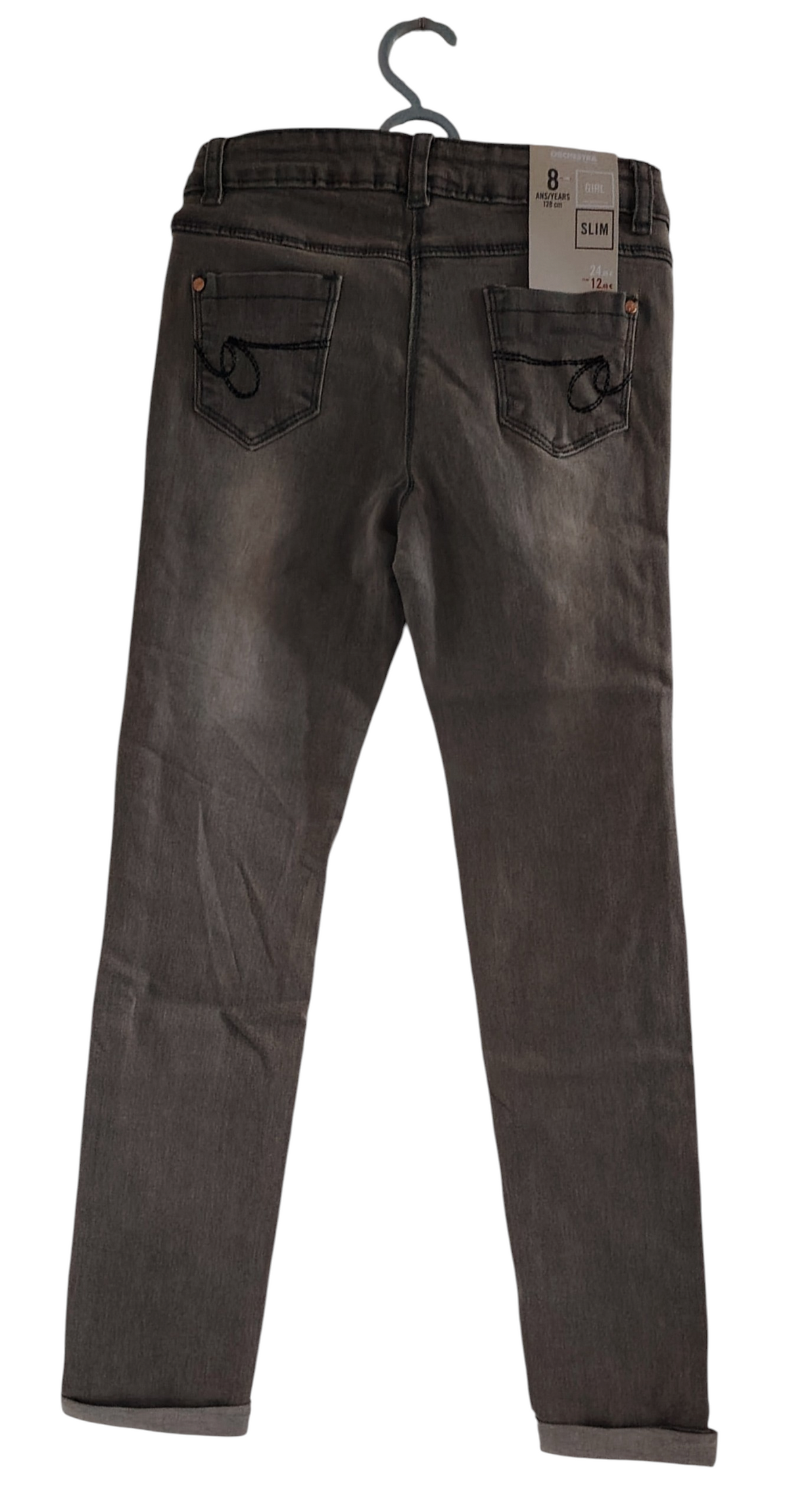 Pantalon jean fille neuf destockage orchestra 8 ans