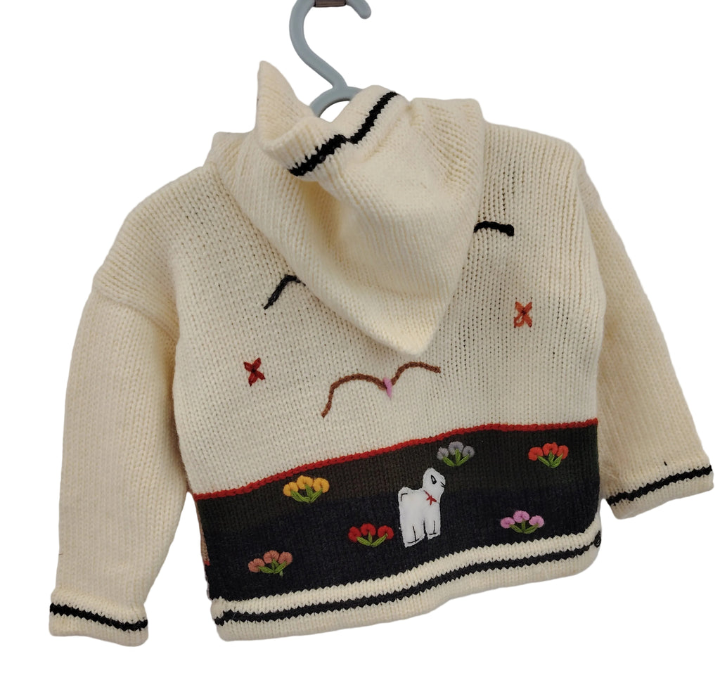 Pull gilet laine fille