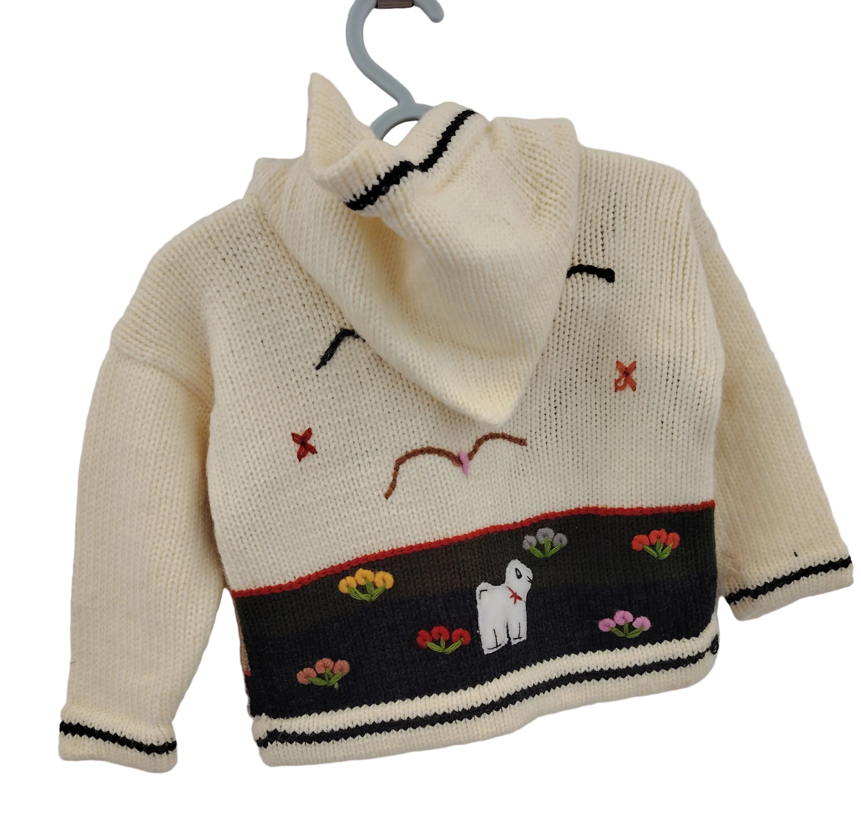 Pull gilet laine fille