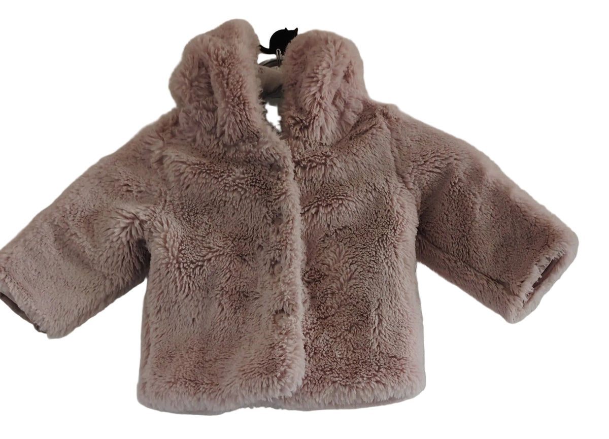 Manteau fausse fourrure fille 6-9 mois occasion