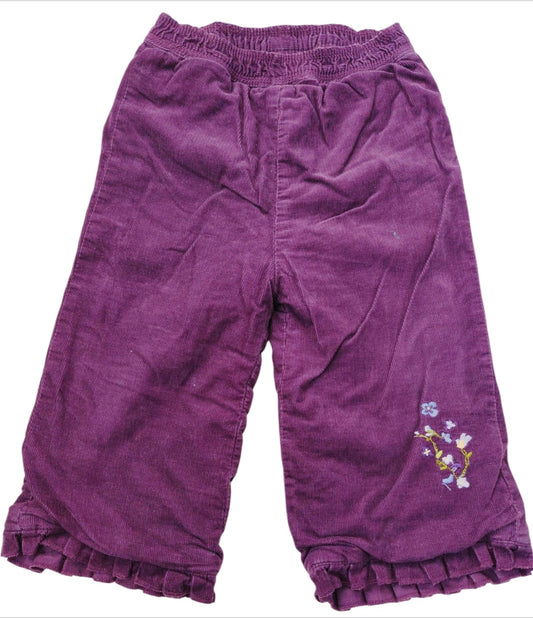 Pantalon velours 12 mois fille de bon matin