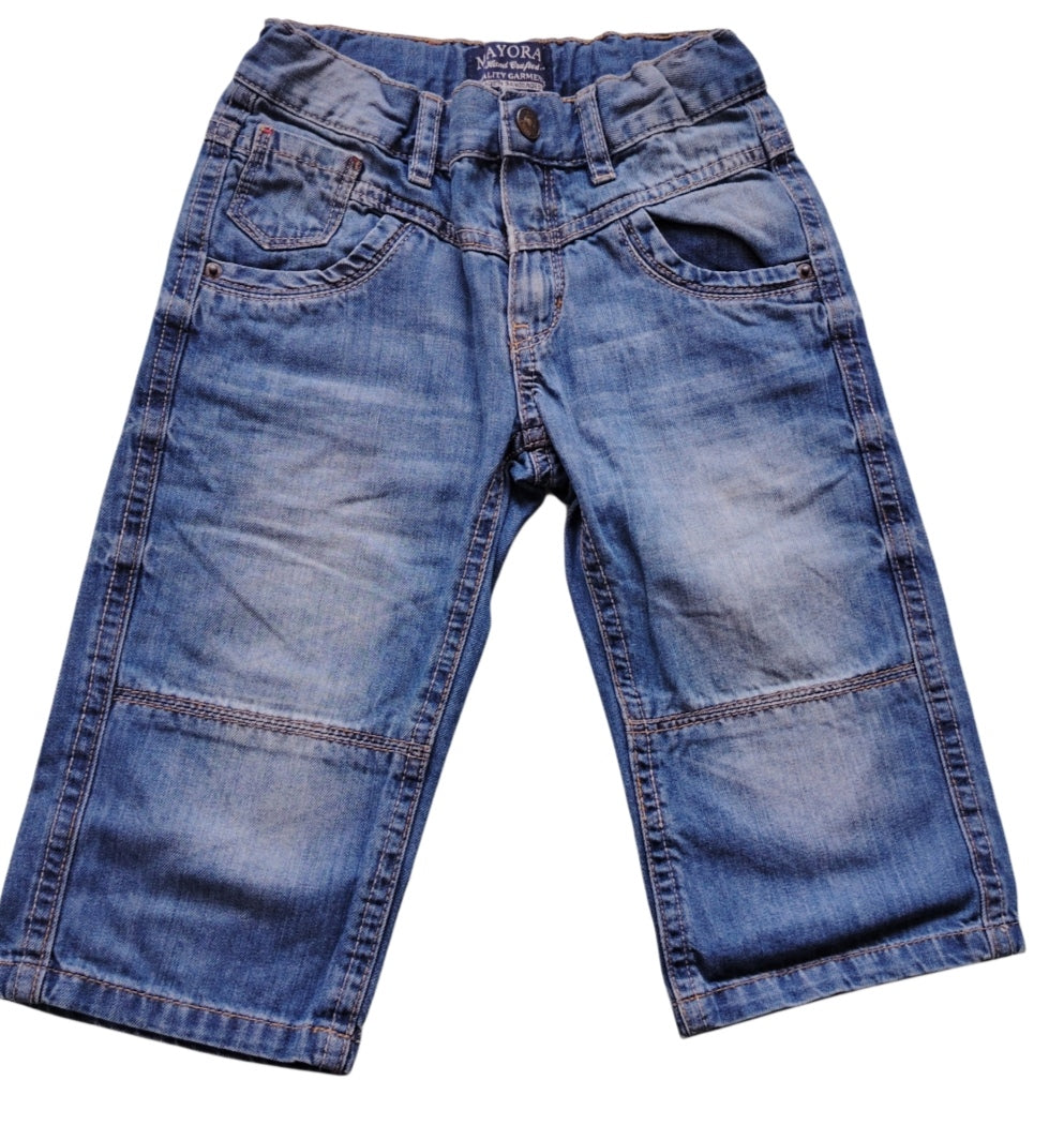 Pantacourts jean fille mayoral